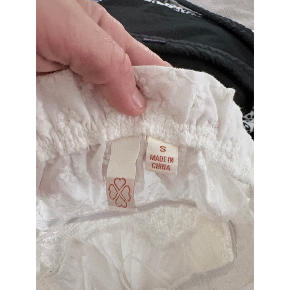 Four hearts White Eyelet Strapless Mini Dress - Picture 4 of 5